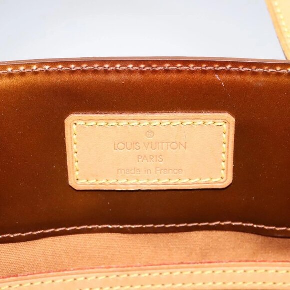 LOUIS VUITTON Monogram Vernis Reade MM Hand Bag Bronze - Picture 11 of 15